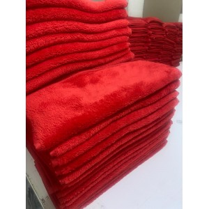 Boya Tutmaz - Leke Tutmaz Kırmızı Berber Kuaför Havlusu Toptan Olarak Satış Fiyatı 