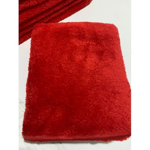 Kırmızı  Boya Tutmaz Havlu Leke Tutmaz Kırmızı Berber Kuaför Havlusu Toptan Olarak Satış Fiyatı 